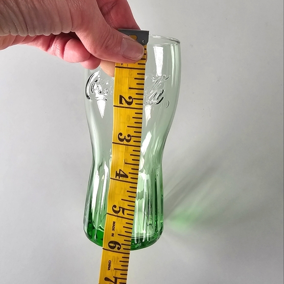 Vintage Coca Cola Green Drinking Glass - Picture 6 of 7